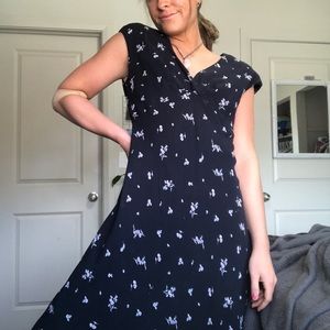 Vintage Midi Jones New York Floral Dress